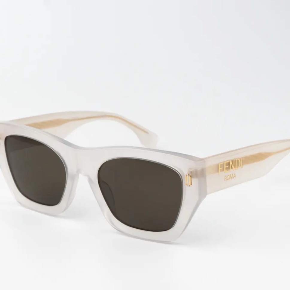 New Fendi White Sunglasses